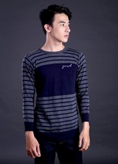 Sweater Pria Biru Garsel Fashion FAY 024